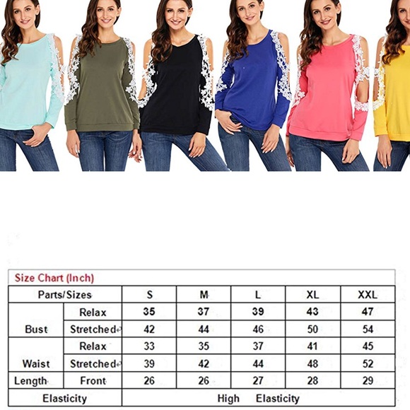 Beautiful women casual floral lace crochet blouse - Picture 8 of 8